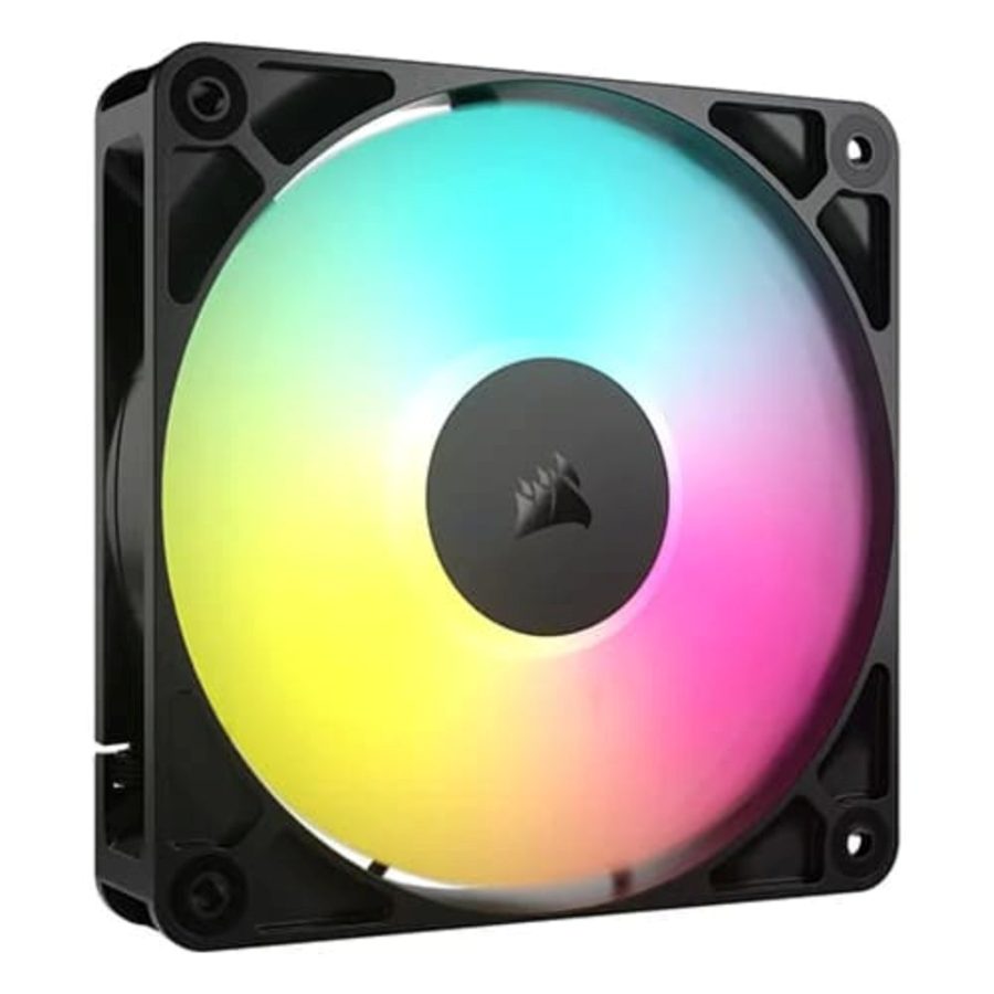 CORSAIR RS120 ARGB 120mm PWM Cabinet Fan (Black) (Single Pack)