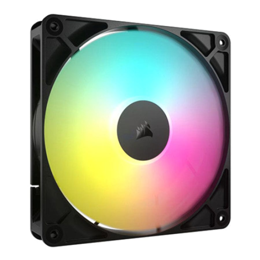 CORSAIR RS140 ARGB 140mm PWM Cabinet Fan (Black) (Single Pack)