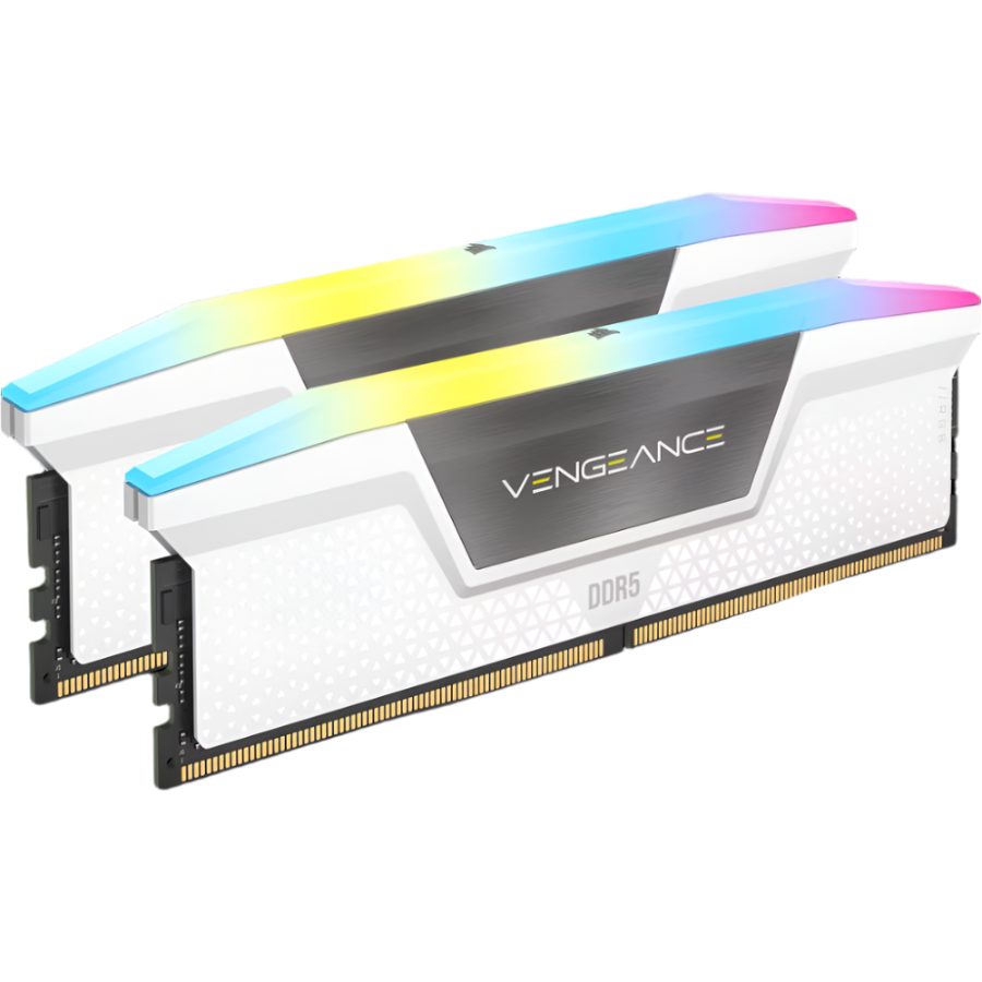 CORSAIR Vengeance RGB 32GB (16GB x 2) 6000MHz DDR5 RAM (White) (CL30) - picture 2