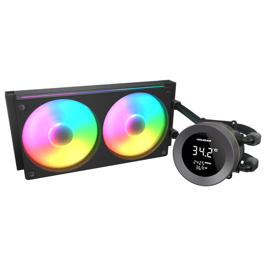 COUGAR Poseiden Vistek ARGB 240mm CPU Liquid Cooler (Black) - picture 2