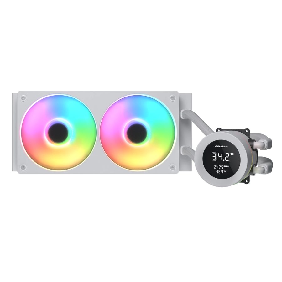 COUGAR Poseiden Vistek ARGB 240mm CPU Liquid Cooler (White)