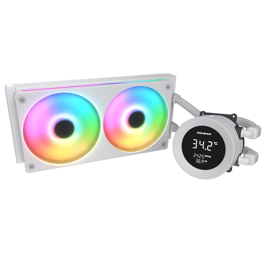 COUGAR Poseiden Vistek ARGB 240mm CPU Liquid Cooler (White) - picture 2