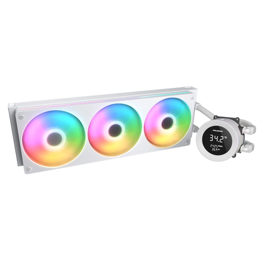 COUGAR Poseiden Vistek ARGB 360mm CPU Liquid Cooler (White)