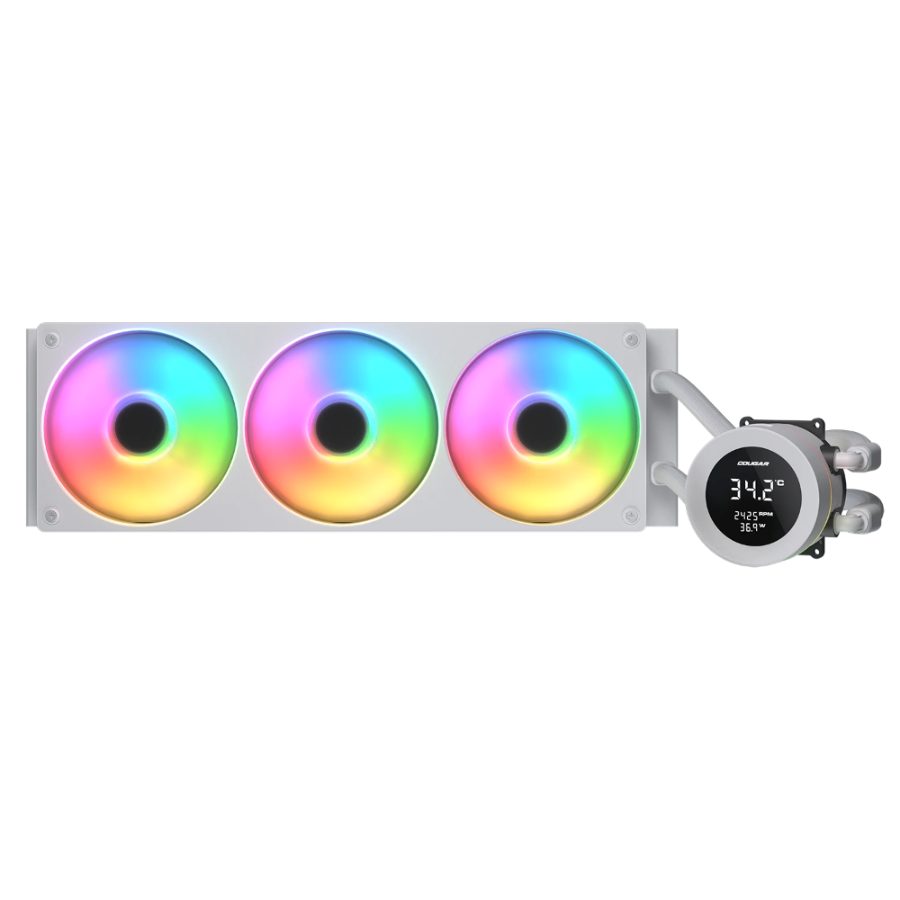COUGAR Poseiden Vistek ARGB 360mm CPU Liquid Cooler (White) - picture 2