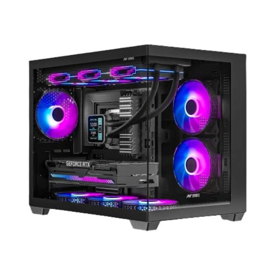 ANTESPORTS Crystal X6 Mini ARGB MATX Mini Tower Cabinet (Black)