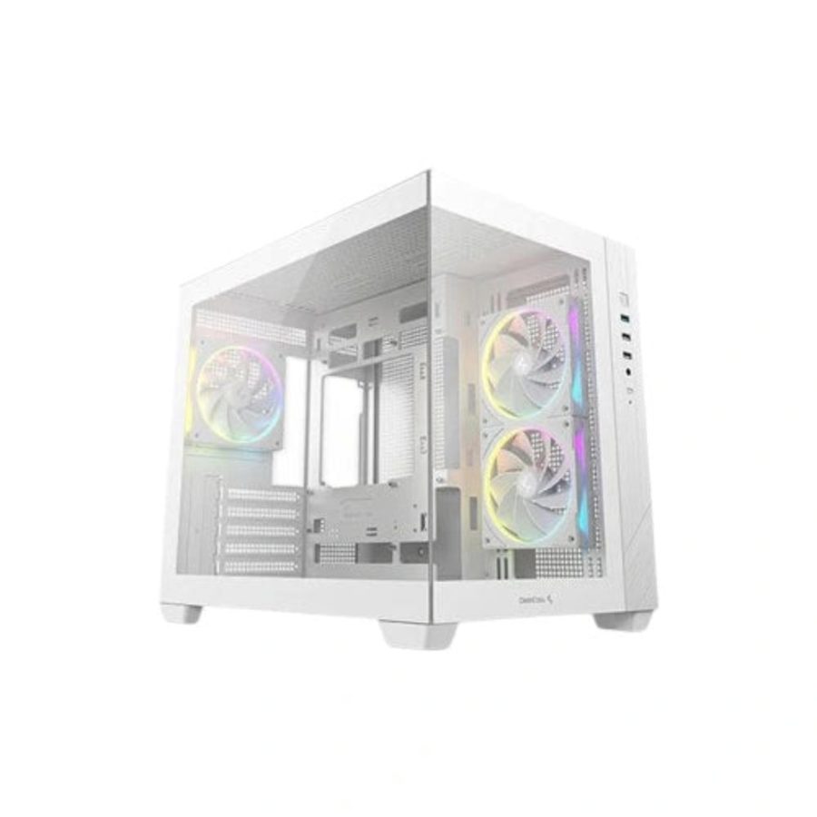 DEEPCOOL CG330 3F ARGB MATX Mid Tower Cabinet (White)