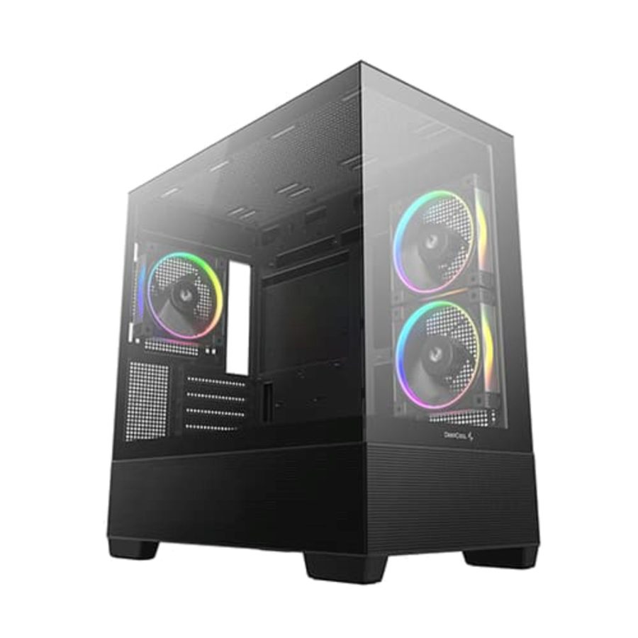 DEEPCOOL CG380 3F ARGB MATX Mid Tower Cabinet (Black)