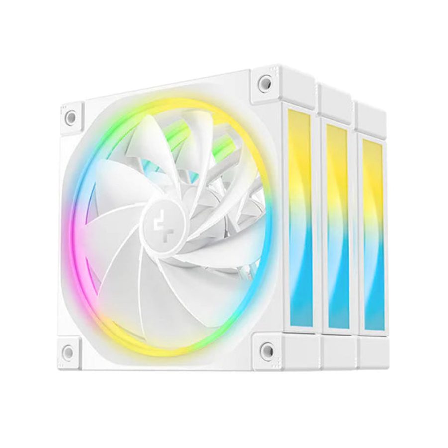 DEEPCOOL FL12R 3 in 1 ARGB Cabinet Fan (White) (Triple Pack)