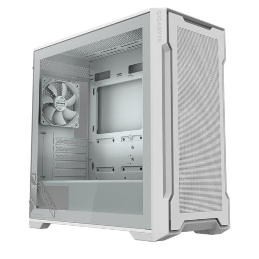 GIGABYTE C102 Glass ICE MATX Mid Tower Cabinet (White)
