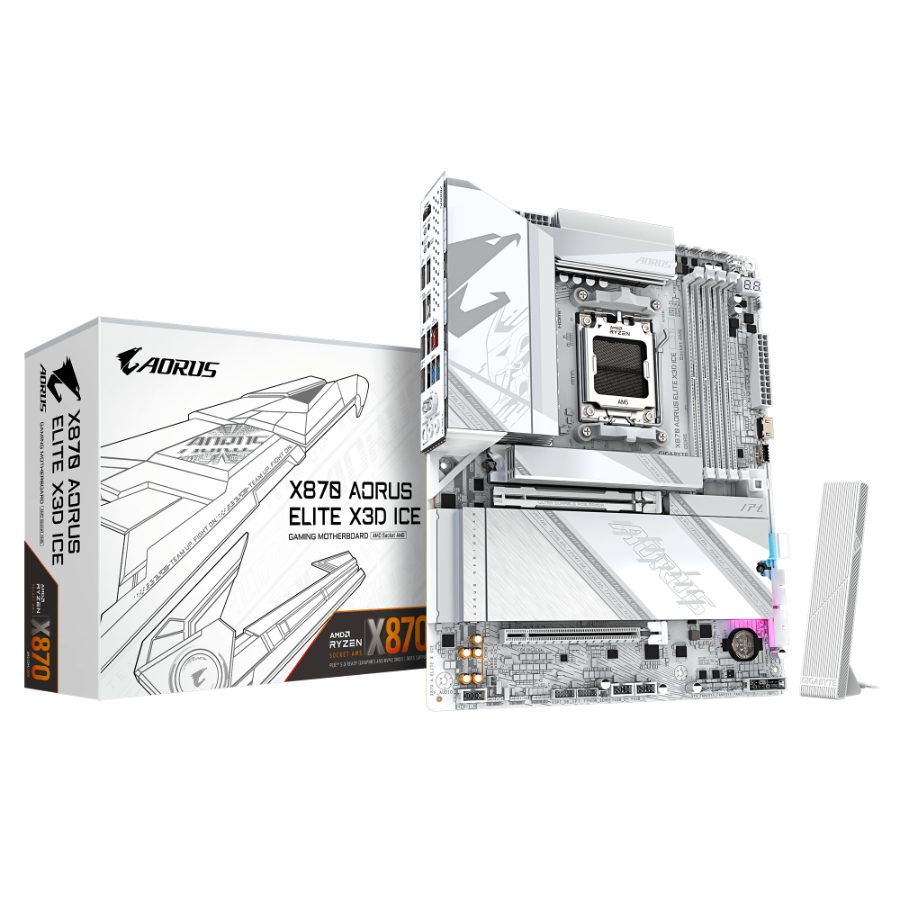GIGABYTE X870 Aorus Elite X3D Ice Wifi7 DDR5 AMD Motherboard