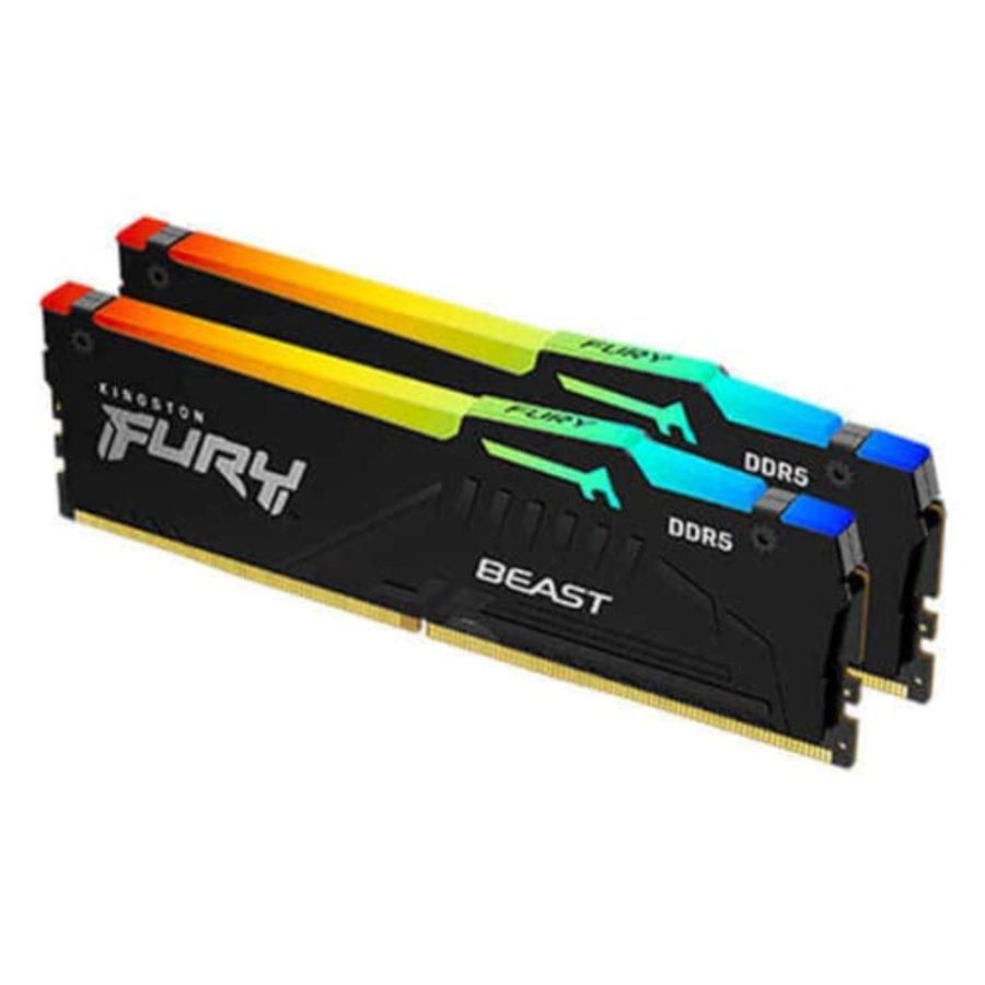 KINGSTON FURY Beast RGB 64GB (32GB x2) 6000MHz DDR5 RAM (Black) (CL36)