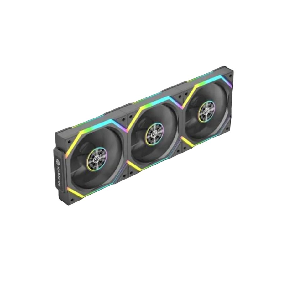 KARNAGE lgnite V3 ARGB Case Fan Kit (Black) (Triple Pack)