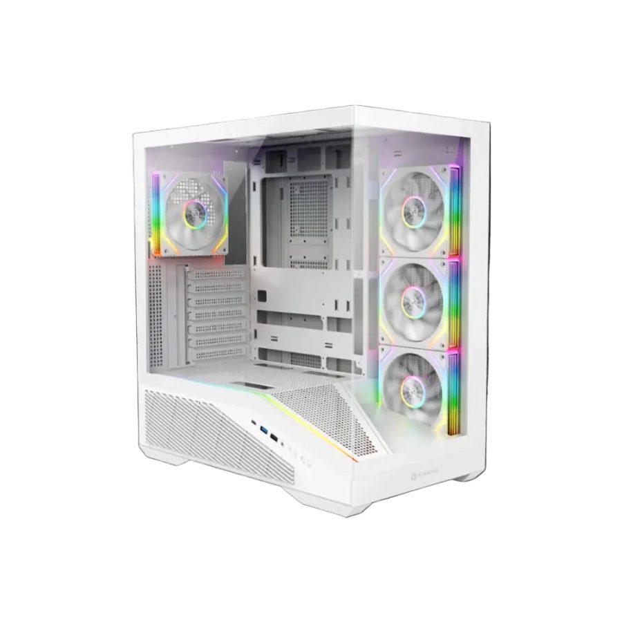 KARNAGE Hyperbeast ARGB ATX Mid Tower Cabinet (White)