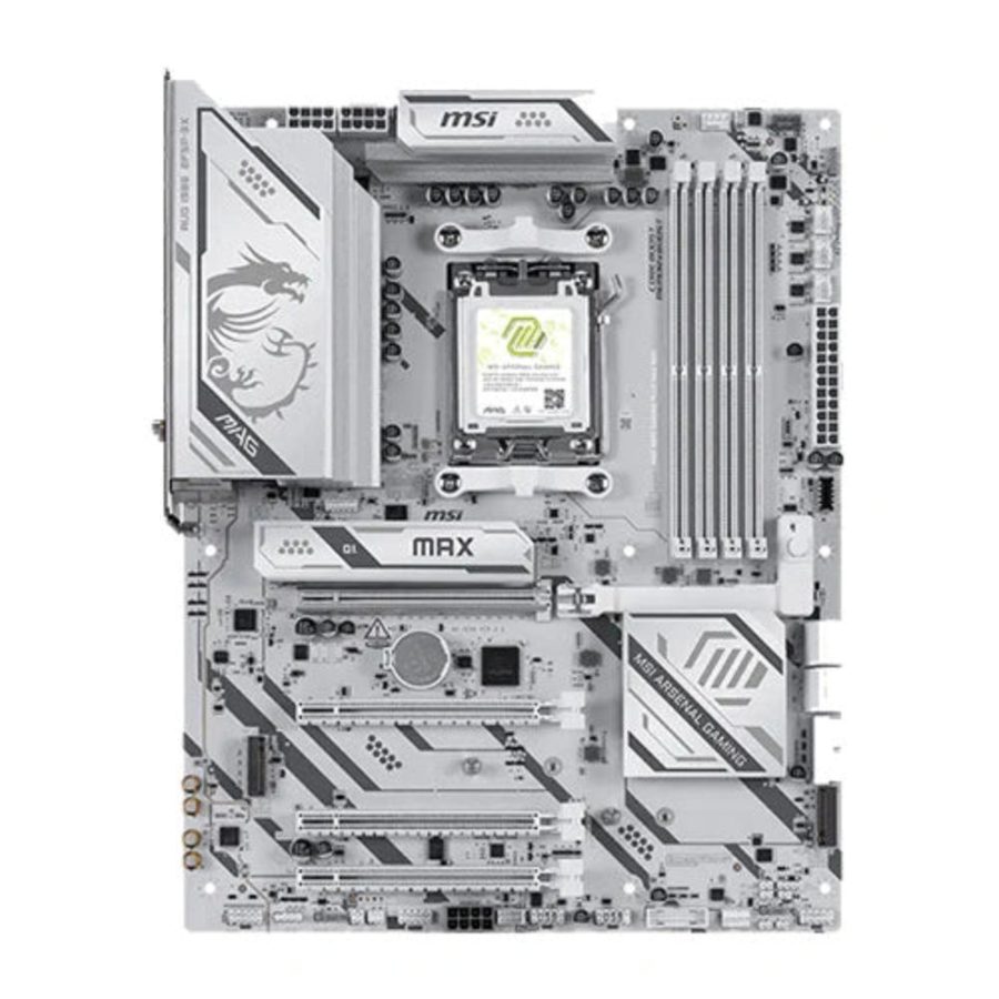 MSI MAG B850 Gaming Plus Max Wifi7 DDR5 White AMD Motherboard - picture 2