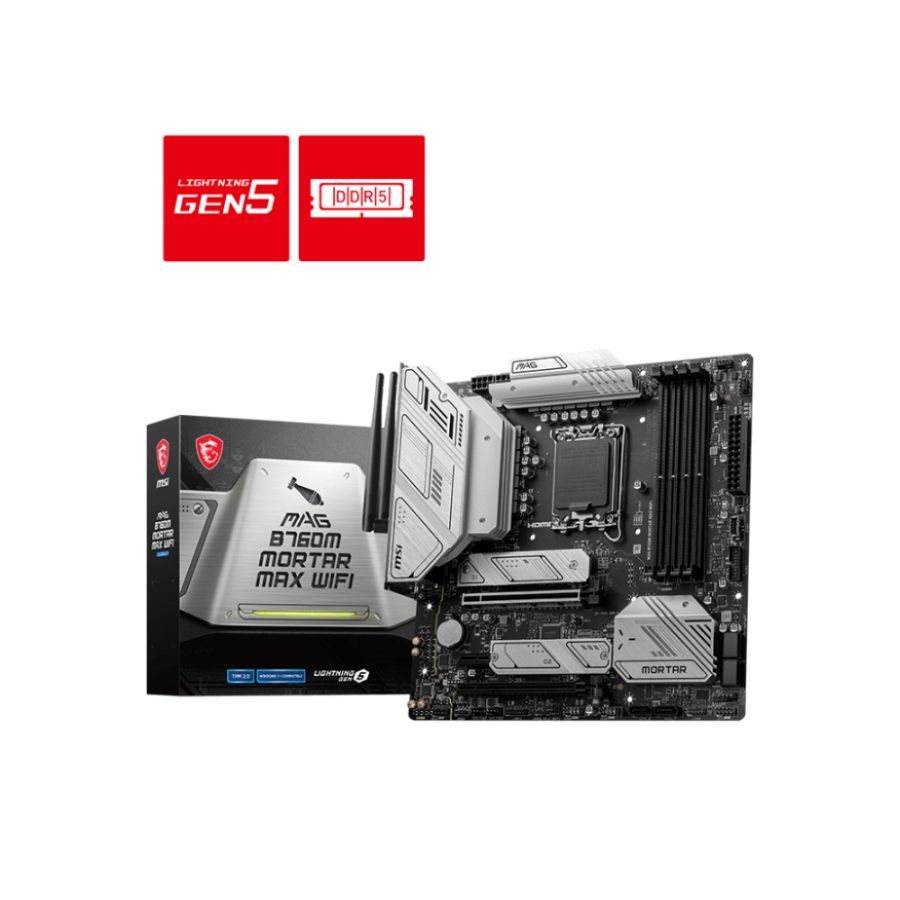 MSI MAG B760M Mortar Max Wifi6e DDR5 Intel Motherboard