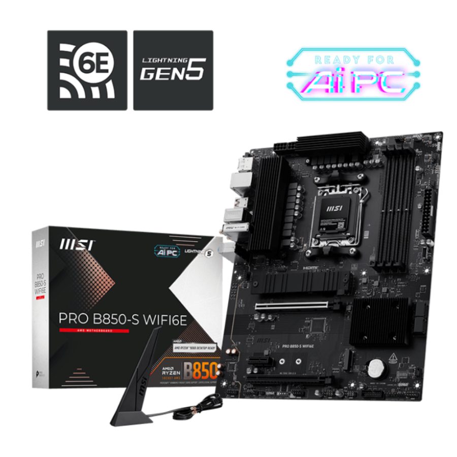 MSI Pro B850-S Wifi6e DDR5 AMD Motherboard