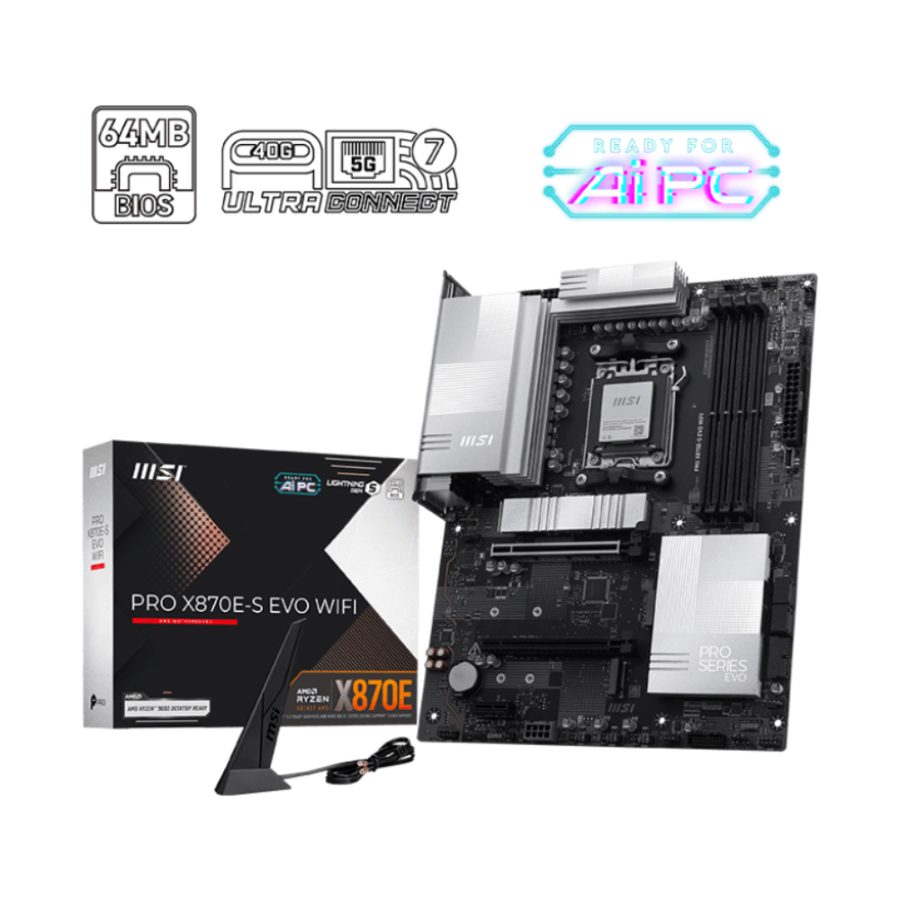 MSI Pro X870E-S Evo Wifi7 DDR5 AMD Motherboard