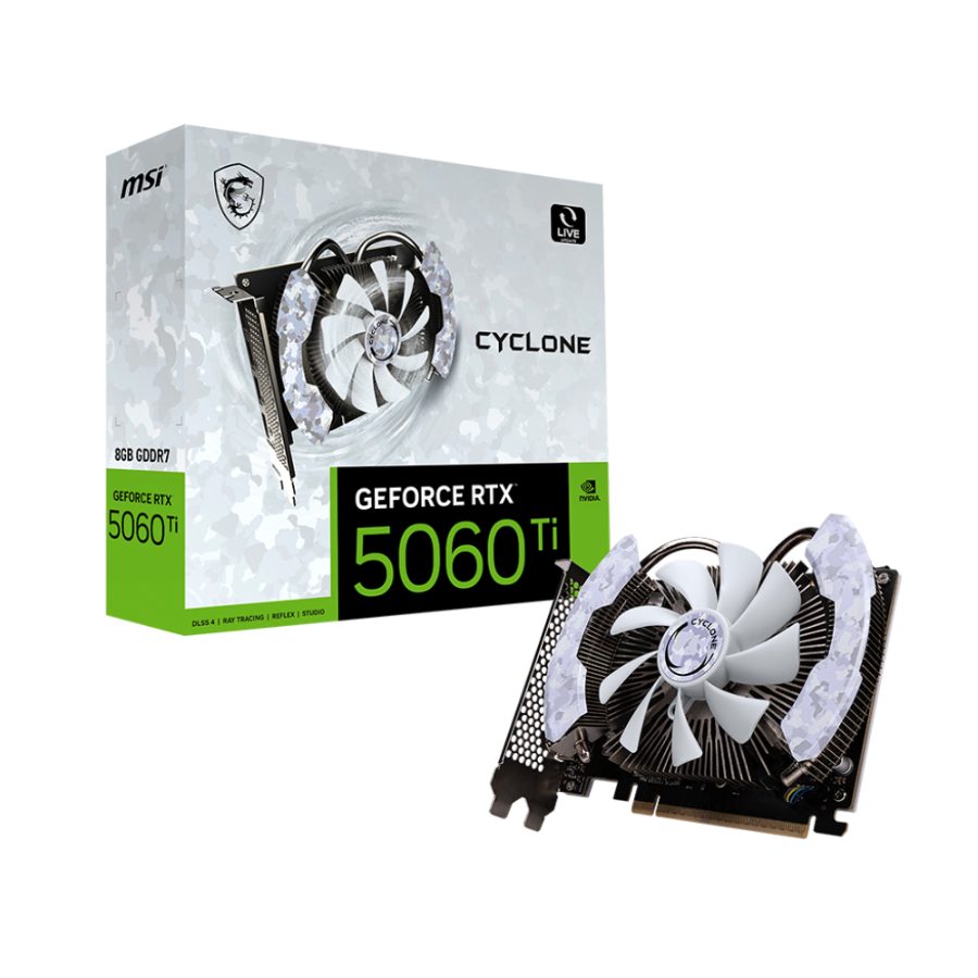 MSI GeForce RTX 5060 Ti Cyclone 8GB Nvidia Graphic Card