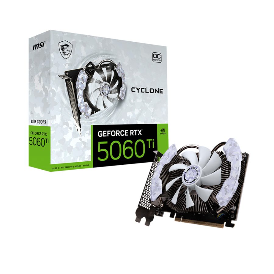 MSI GeForce RTX 5060 Ti Cyclone OC 8GB Nvidia Graphic Card