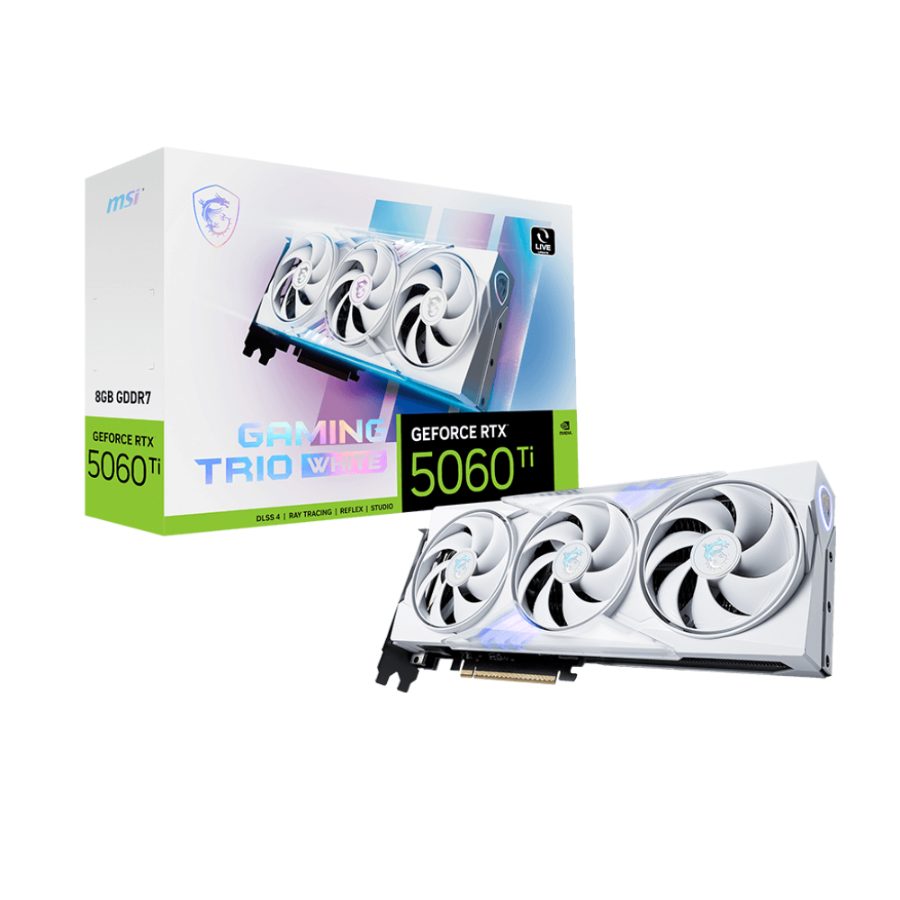 MSI GeForce RTX 5060 Ti Gaming Trio White 8GB Nvidia Graphic Card
