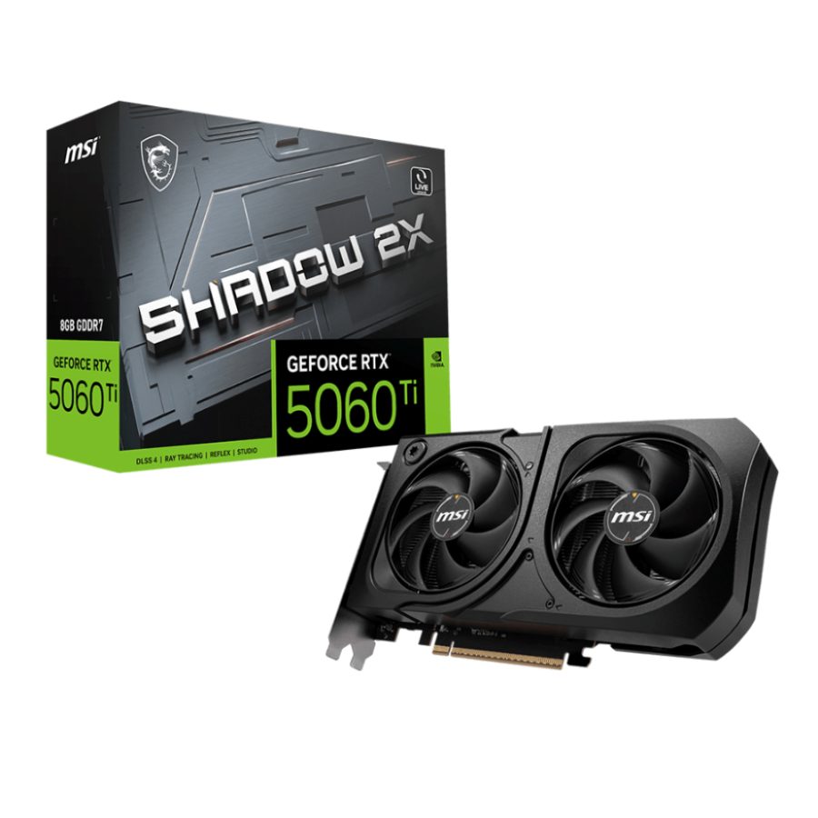 MSI GeForce RTX 5060 Ti Shadow 2X Plus 8GB Nvidia Graphic Card