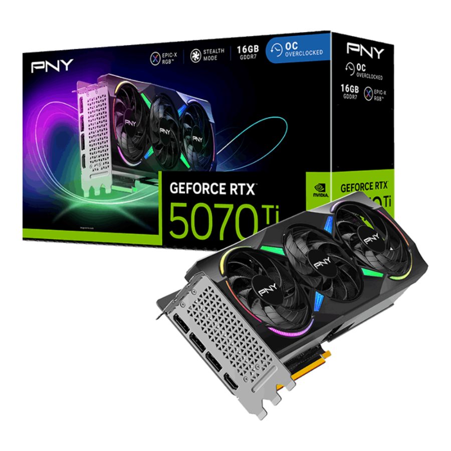 PNY GeForce RTX 5070 Ti ARGB OC 16GB Nvidia Graphic Card