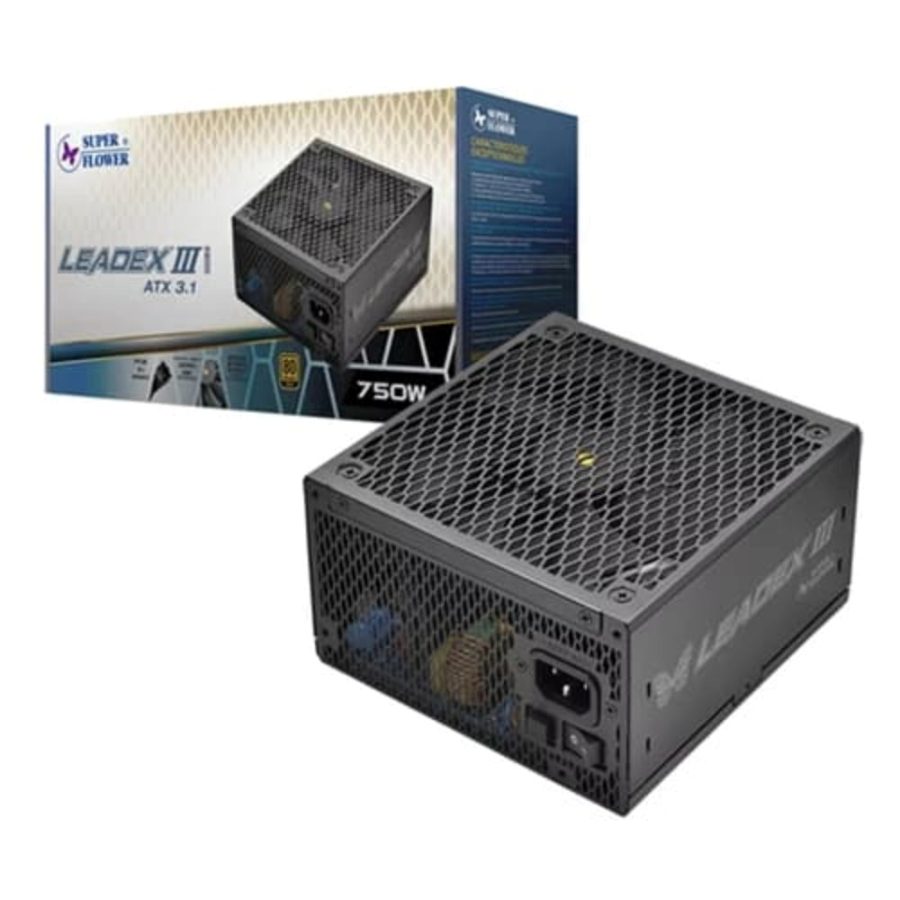 SUPER FLOWER Leadex III 750W 80+ Gold ATX 3.1 Fully Modular Power Supply (750W)
