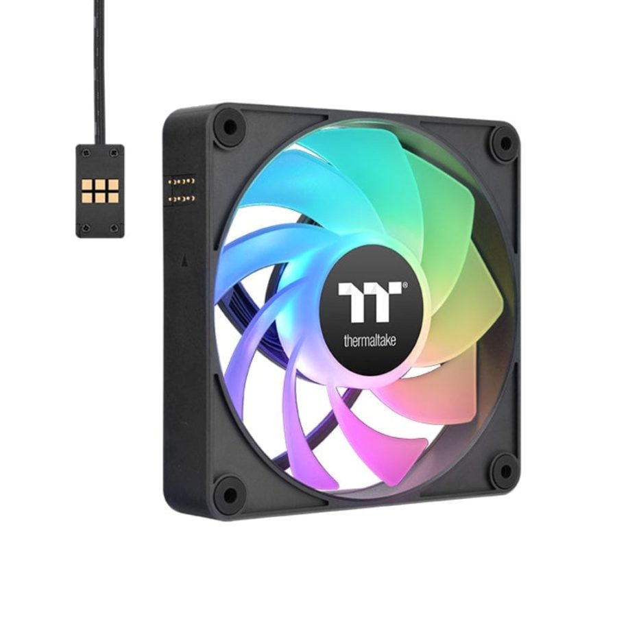 THERMALTAKE CT120 EX 120mm Reverse Blade ARGB Sync Cabinet Fan (Black) (Triple Pack)