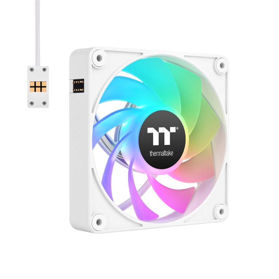 THERMALTAKE CT120 EX 120mm Reverse Blade ARGB Sync Cabinet Fan (White) (Triple Pack)