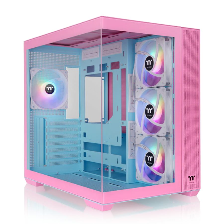 THERMALTAKE View 380 TG ARGB ATX Mid Tower Cabinet (Bubble Pink)