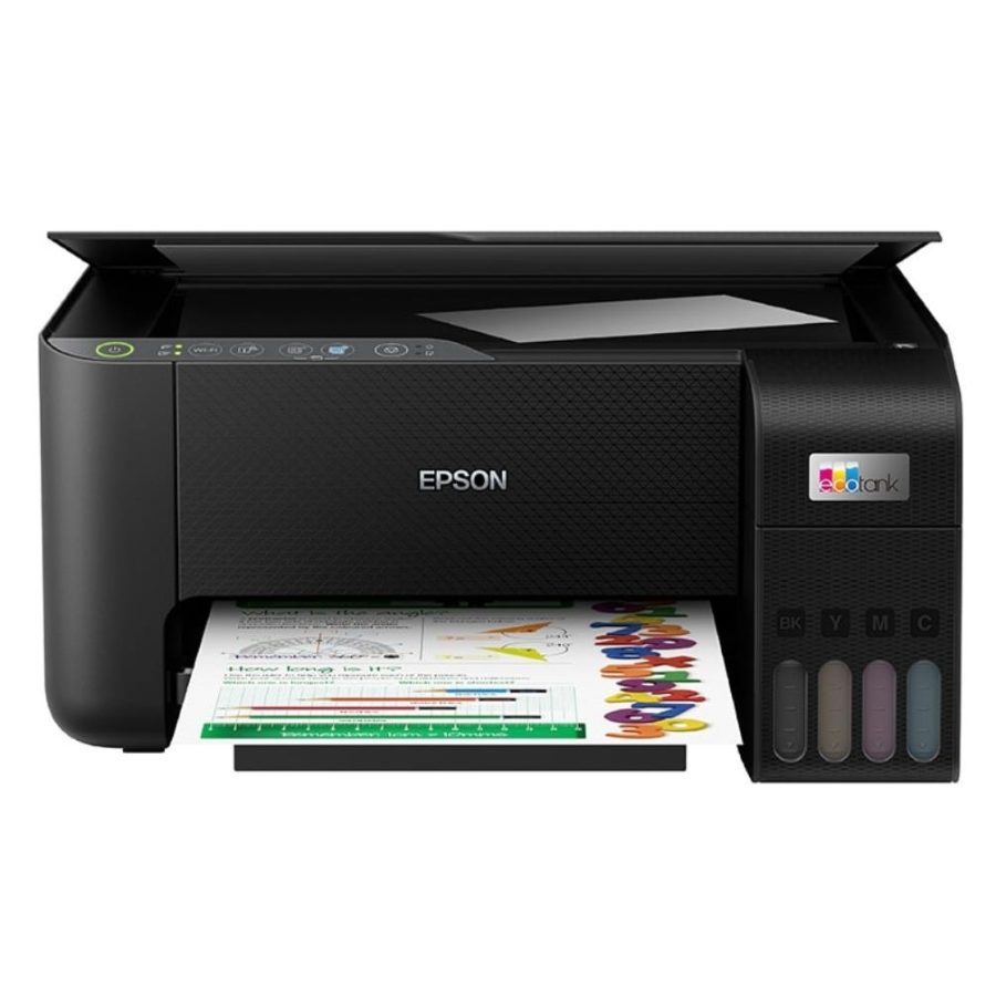 Epson L3250 WiFi Color Ink Tank All-in-One Printer, Print Scan Copy, Borderless Photo Printing, Epson Smart Panel App, Low-Cost Printing (9 Paise Black / 24 Paise Color), 100-Sheet Paper Tray (Black)